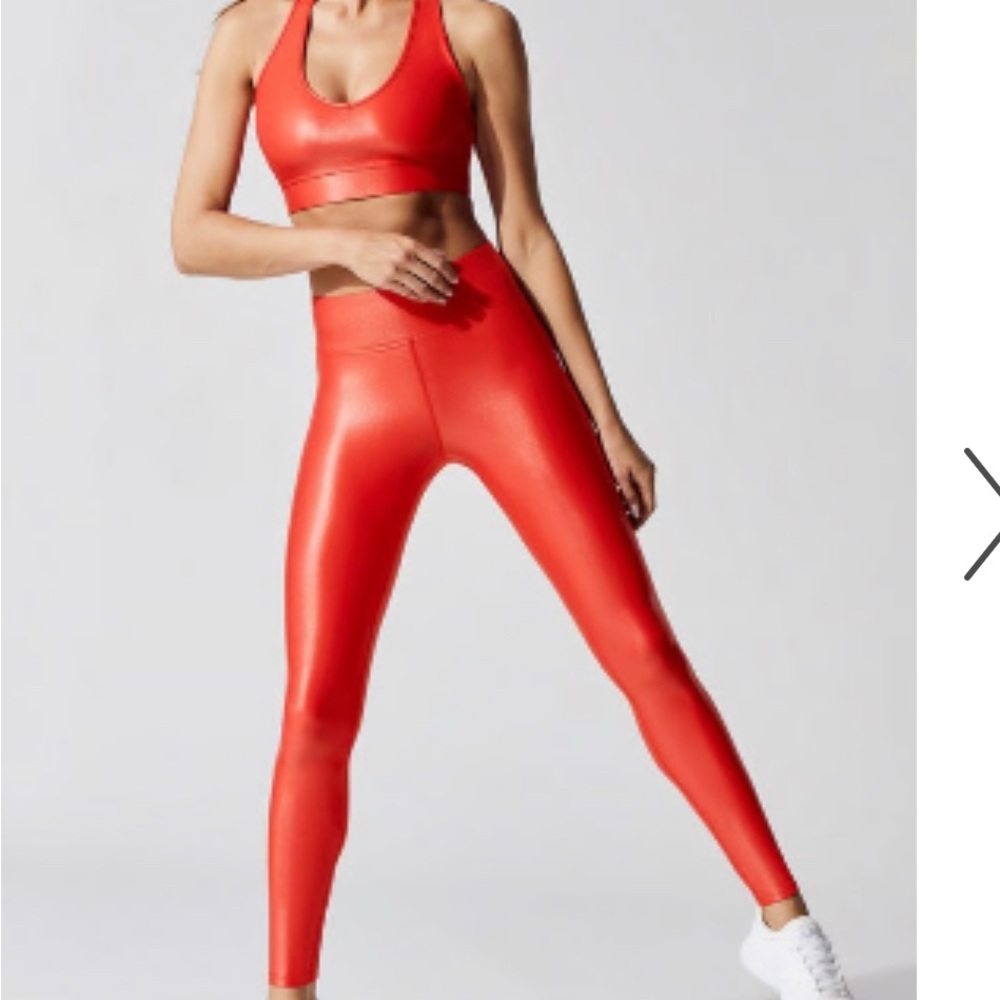 Carbon38 Red Leggings